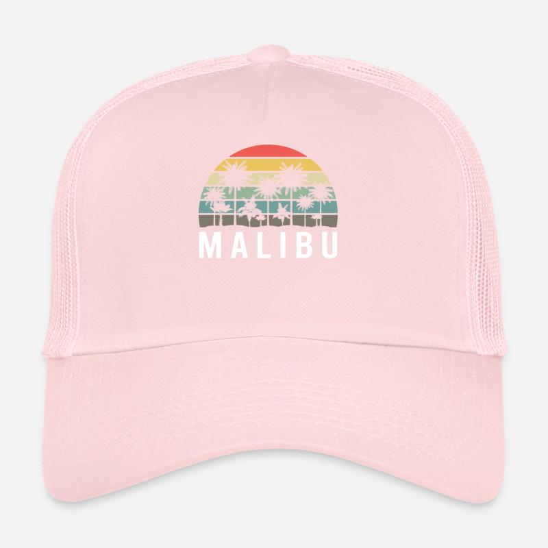 Retro Malibu Sunset Relax Trucker Cap