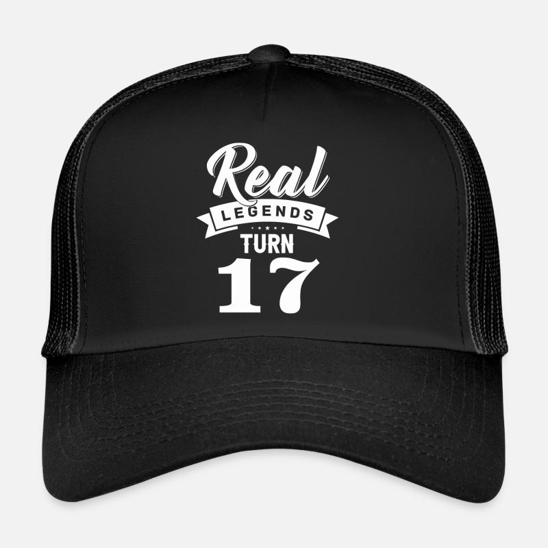 Real Legends Turn 17, 17 Birthday Trucker Cap
