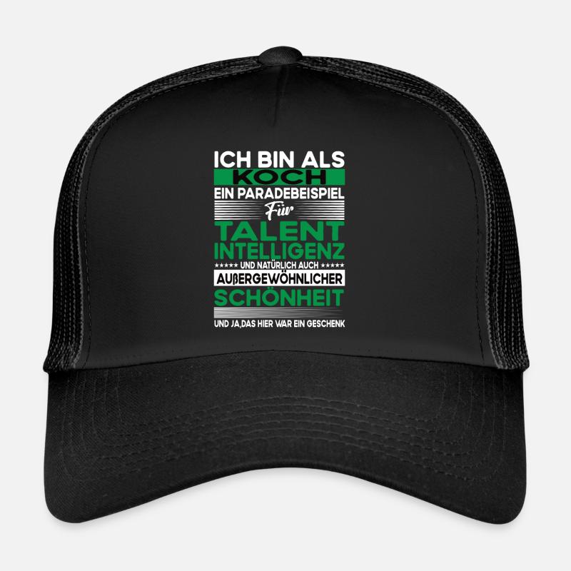 Koch Bescheiden - Lustiger Spruch Trucker Cap