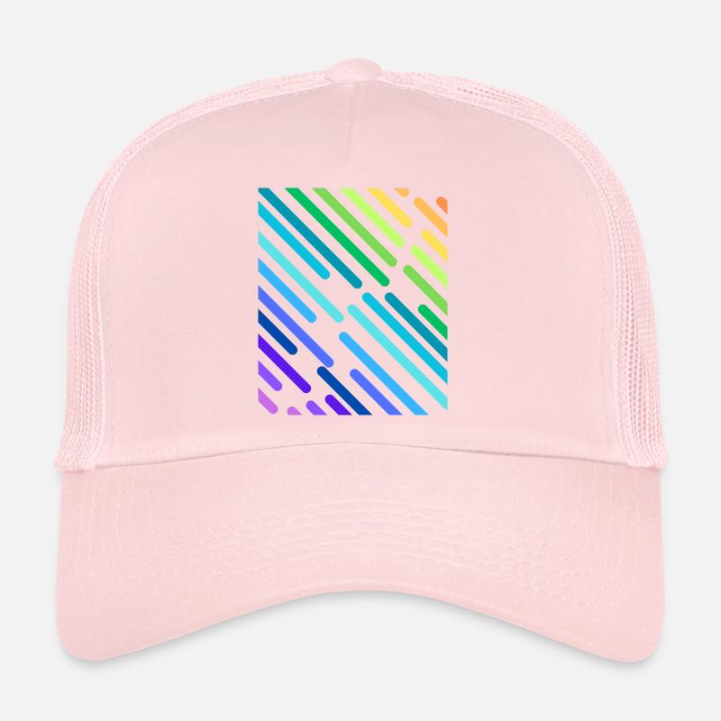 RAYURES ARC-EN-CIEL Casquette trucker 