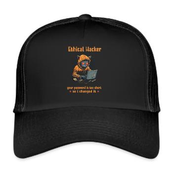 Ethical Cyber Security Ethical Hacking Analyst - Trucker Cap - black/black - Front