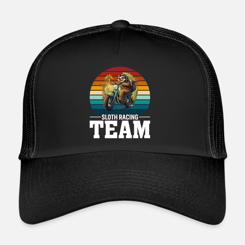 Sloth Racing Team - Trucker Cap - black/black