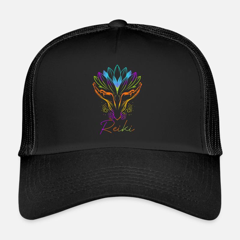 Energy Chakra Holistic Healing Hands Reiki Trucker Cap