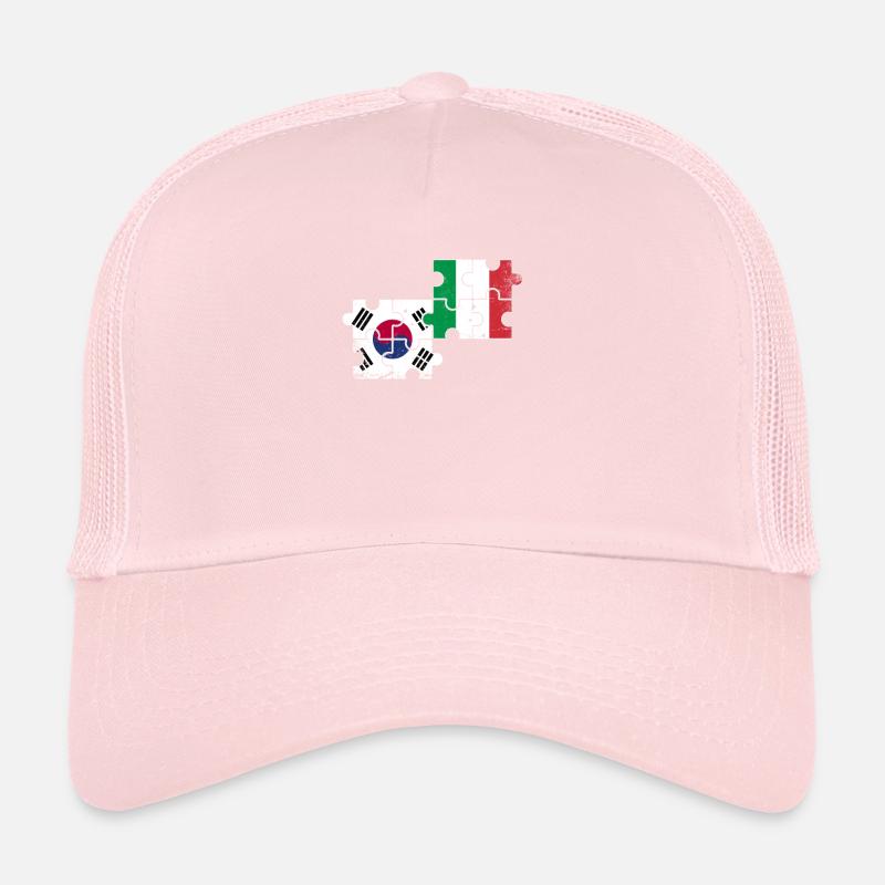 Corée du Sud Italie Vintage drapeau sud-coréen Casquette trucker 