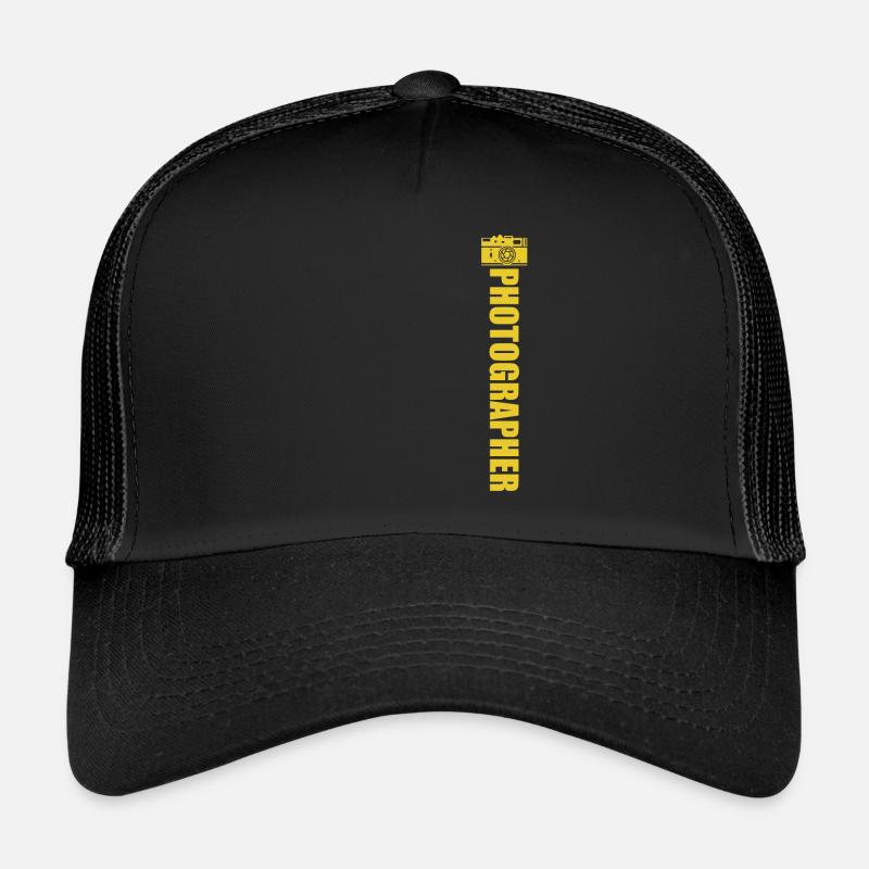 Landschaftsfotograf Kamera Naturfotograf - Trucker Cap - Schwarz/Schwarz