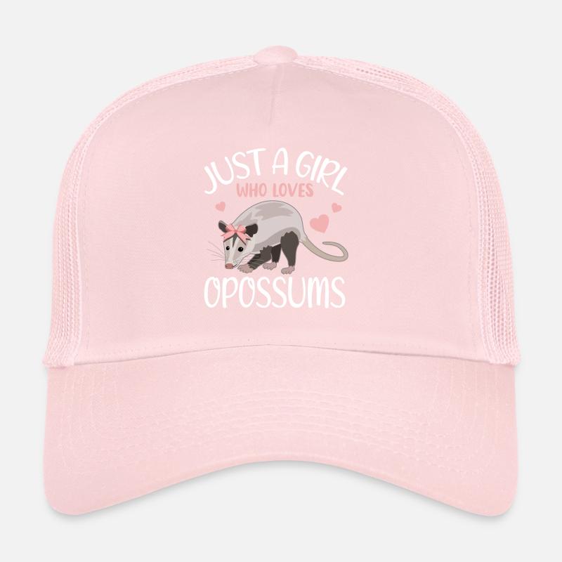 Opossum Herzchen Mädchen Geschenkidee Trucker Cap