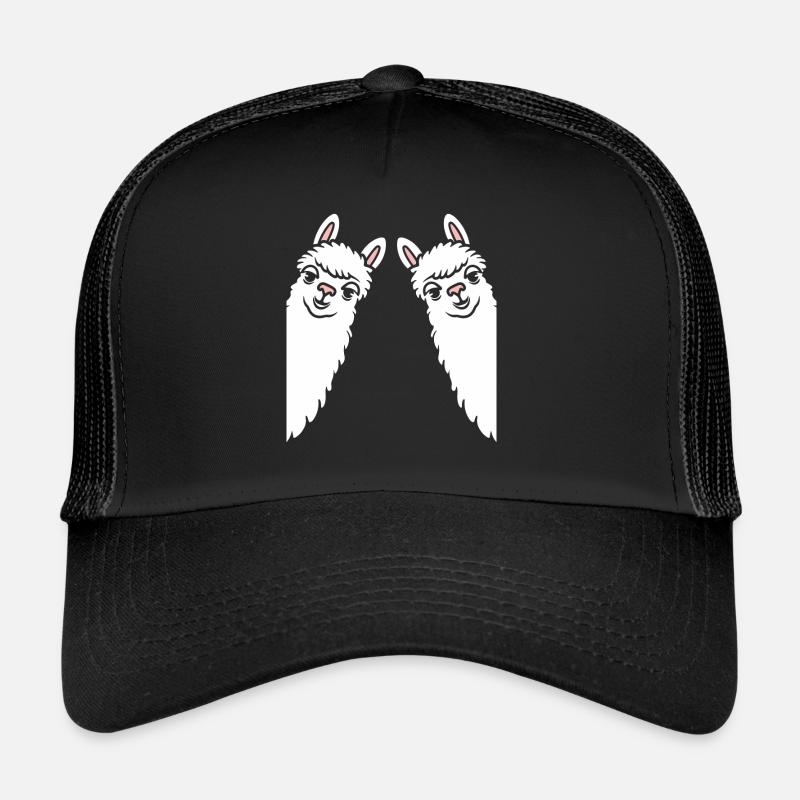 Humour mignon petit lama Casquette trucker 