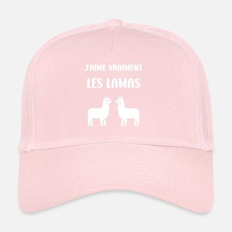 Humour mignon petit lama Casquette trucker 