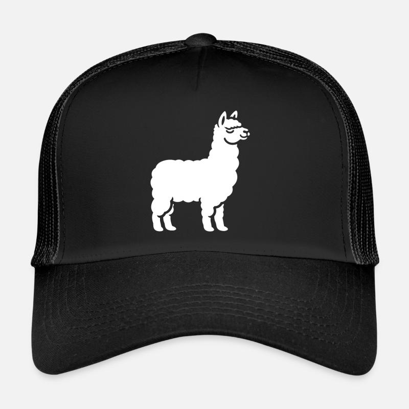 Humour mignon petit lama Casquette trucker 