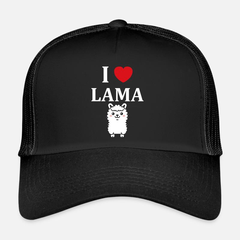 Humour mignon petit lama Casquette trucker 