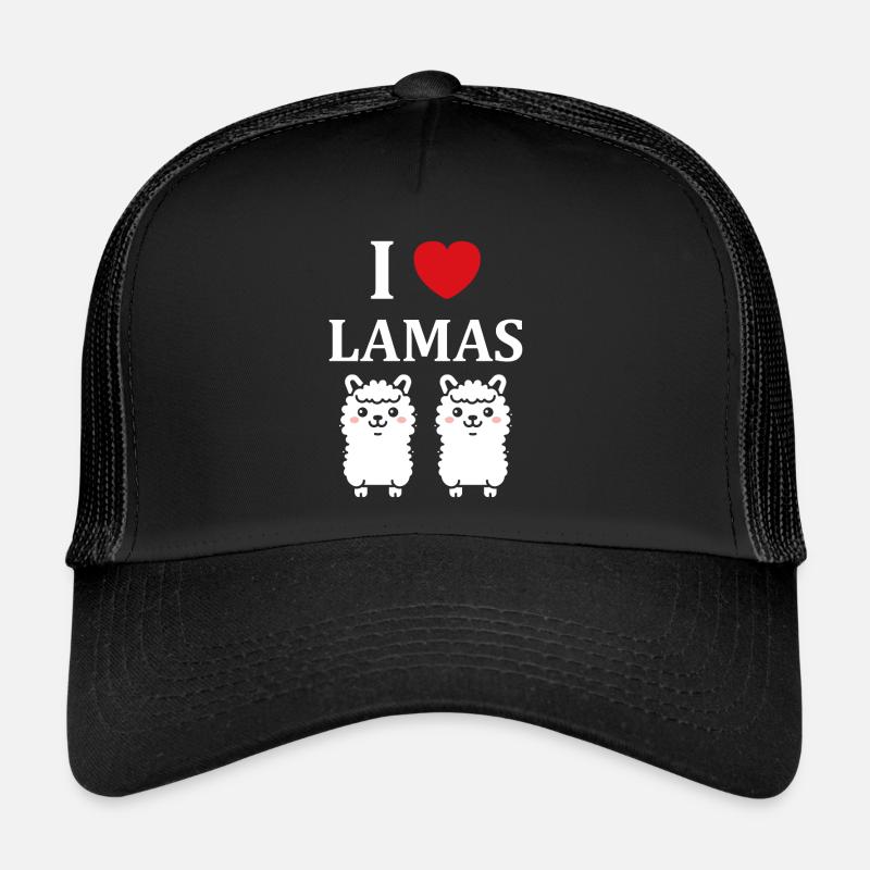 Humour mignon petit lama Casquette trucker 
