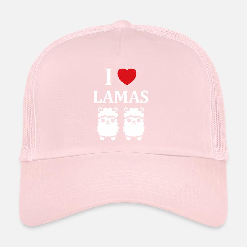 Humour mignon petit lama Casquette trucker 