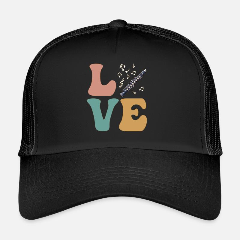 Clarinet, Flute, Instrument Trucker Cap