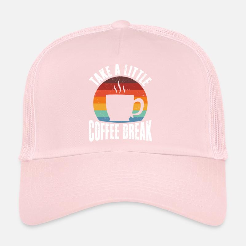 Prenez une petite pause-café rétro Casquette trucker 