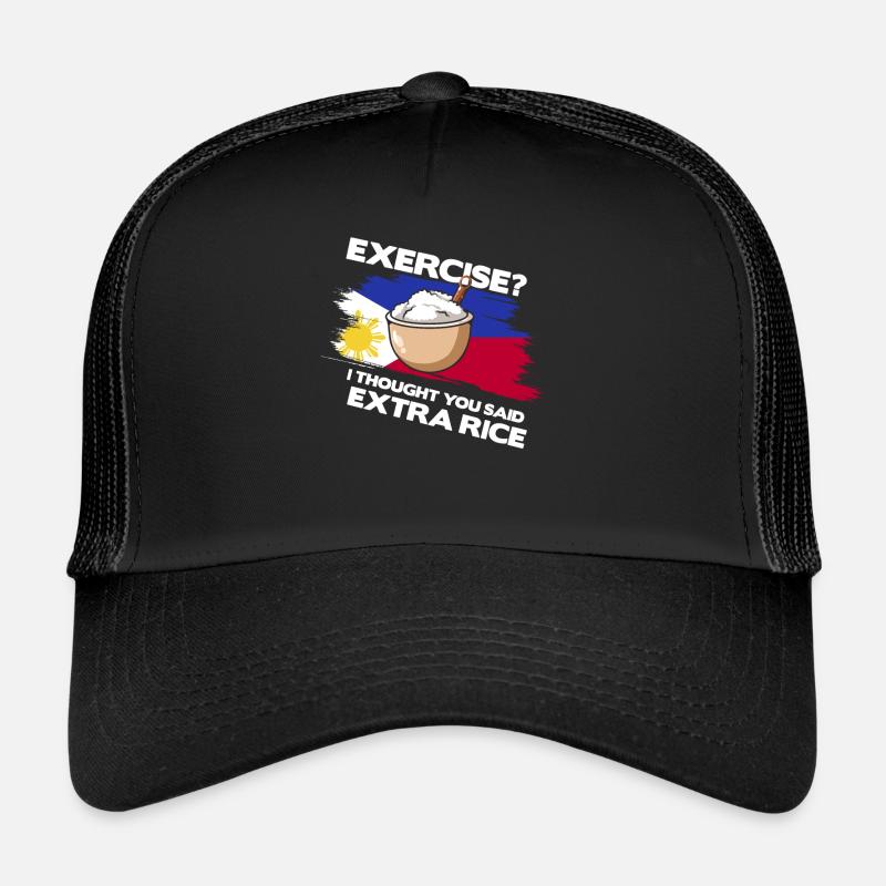 Exercice Je pensais qu’ils avaient dit plus de riz Casquette trucker 