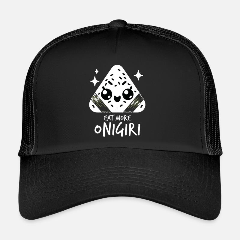 Mignon Kawaii Onigiri Japonais Rice Balls Graphique Casquette trucker 