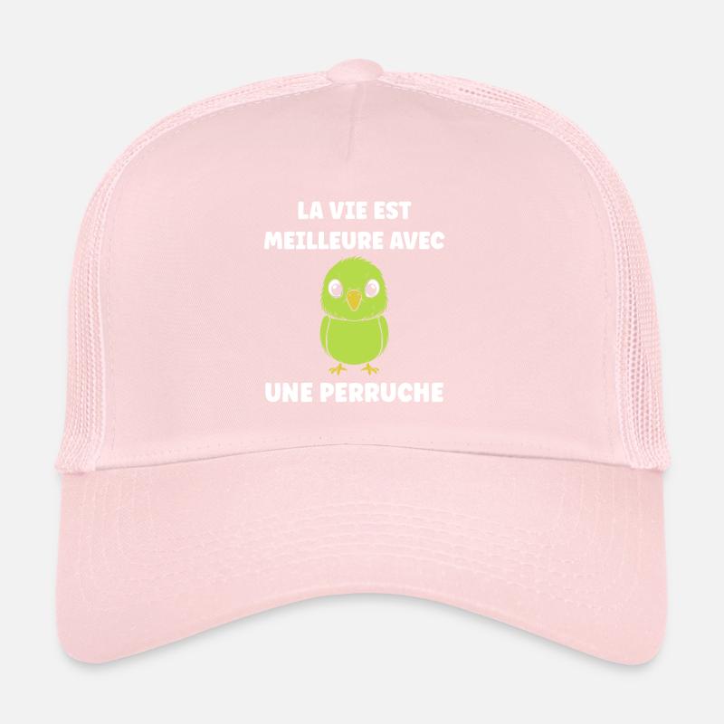 Oiseaux perruches humour petite perruche Casquette trucker 
