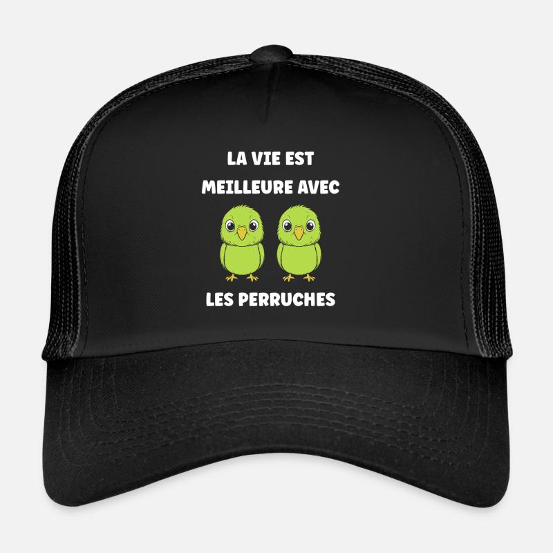 Oiseaux perruches humour petite perruche Casquette trucker 