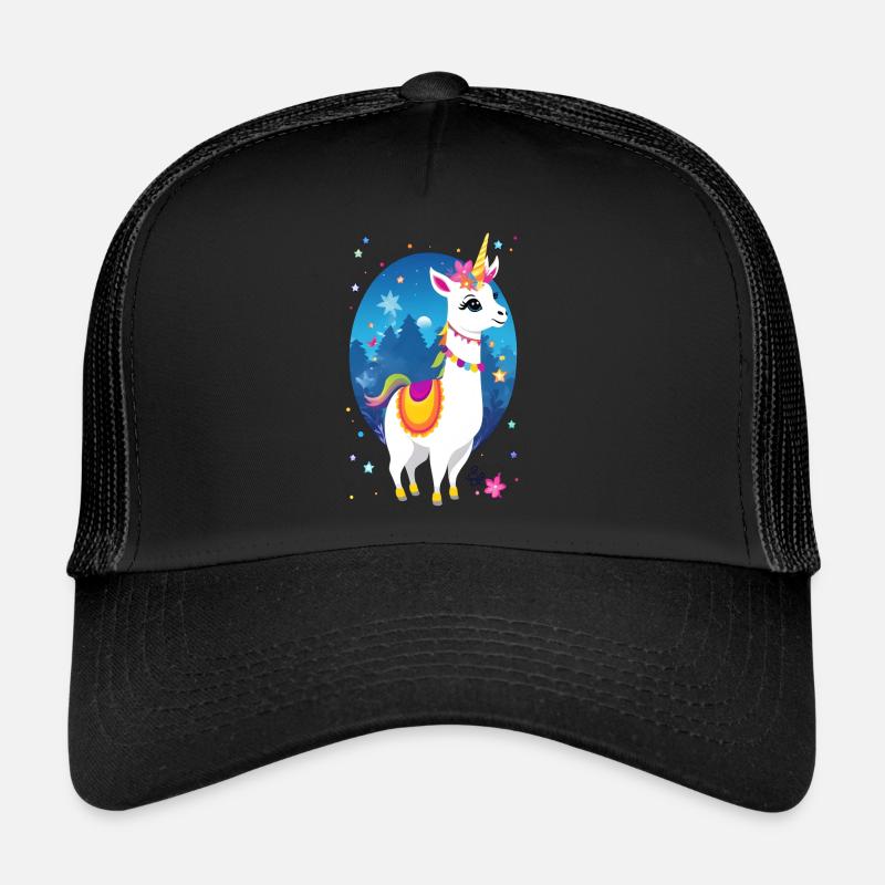 Llama Unicorn Trucker Cap