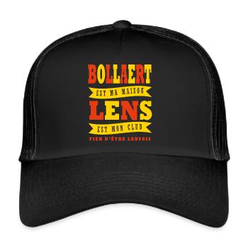 Lens supporter lensois football lens - Casquette trucker  - noir/noir - Devant