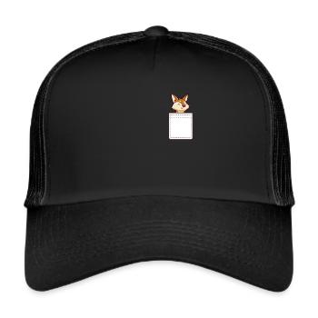 Fennec Fox Cute Fennec Foxes Fennec Animal - Trucker Cap - black/black - Front