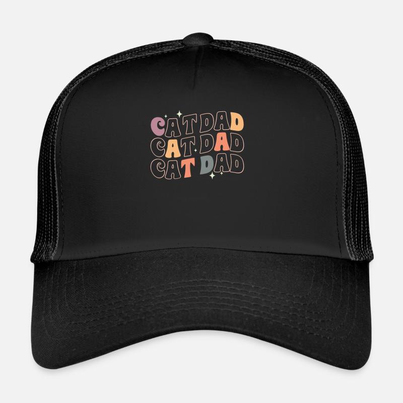 Cat Dad - Lustige Katzen Papa Retro Style Trucker Cap