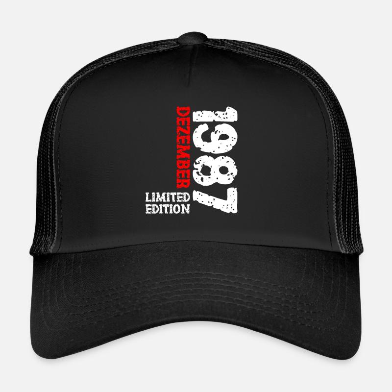 1987 décembre édition limitée 36e anniversaire décoration Casquette trucker 