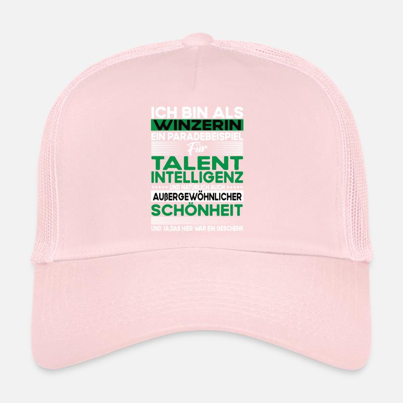 Winzerin Bescheiden - Lustiger Spruch Trucker Cap