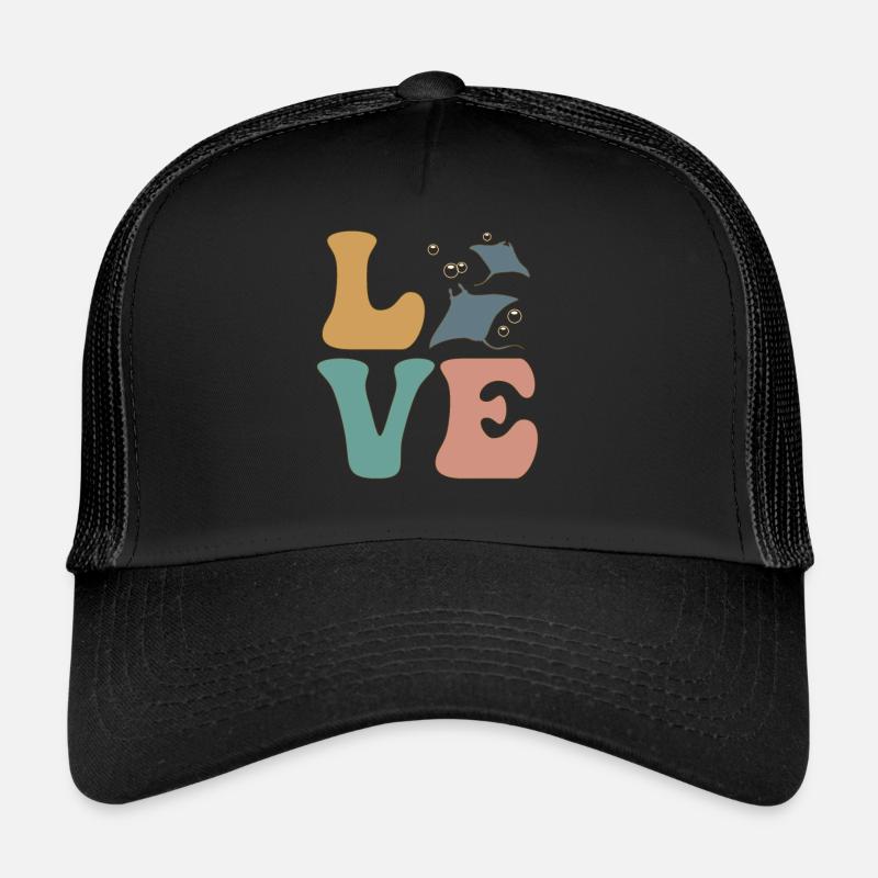Manta Rochen Stachelrochen Meer Klappe Klappe Trucker Cap