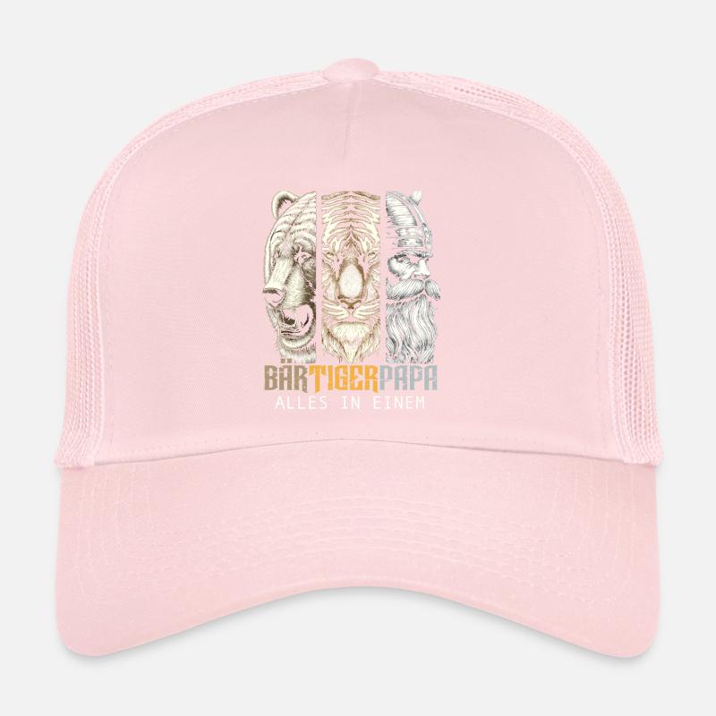 Bärtigerpapa Bär Tiger Mann Geschenk Bart Sprüche Trucker Cap