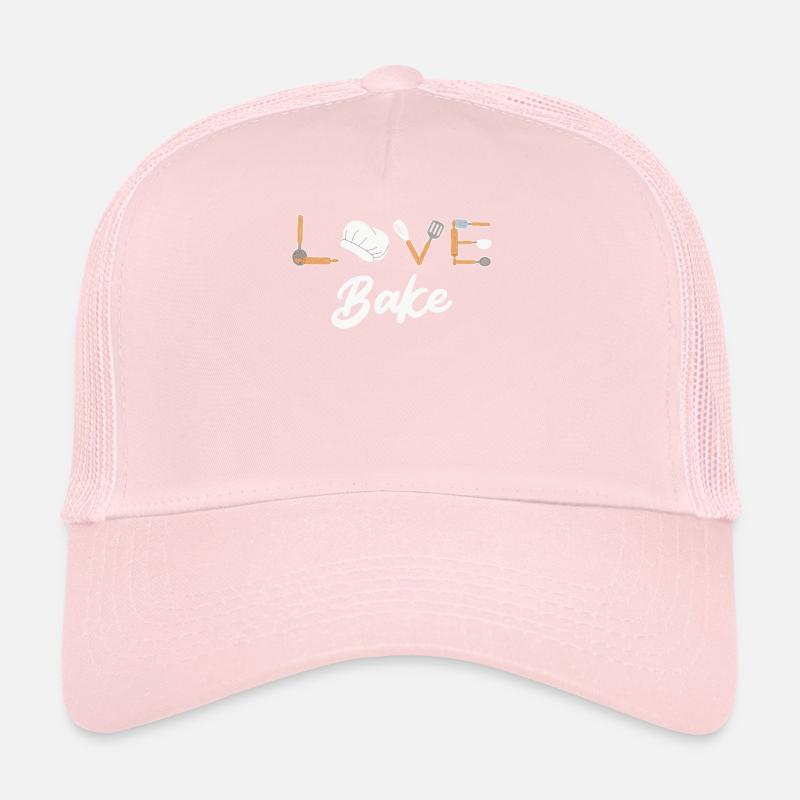 Love Bake Baking Love Dough Baking Lover Trucker Cap