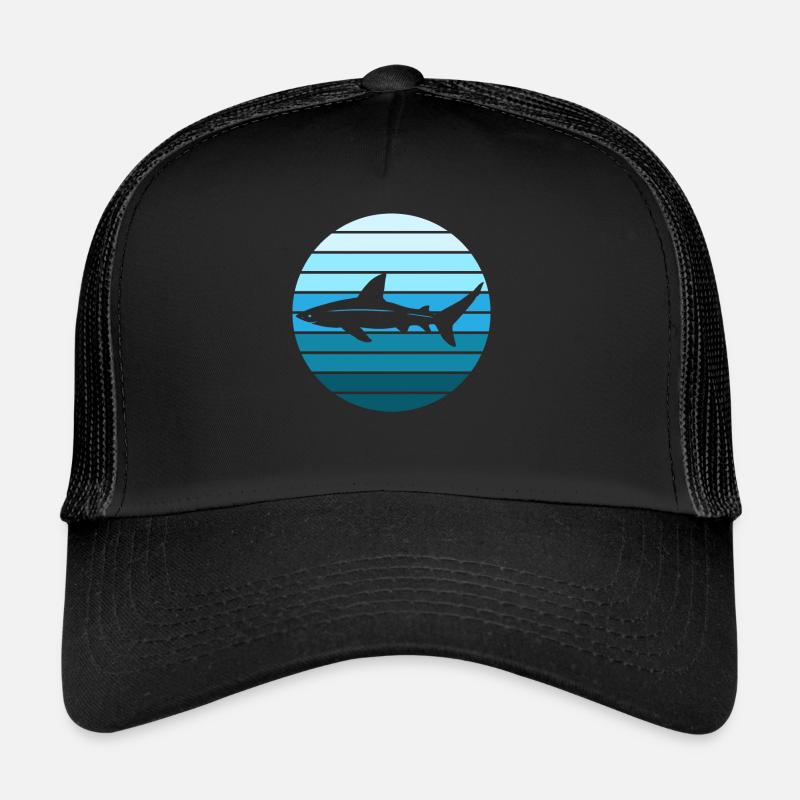 Requin Retro Sunset Surfer Casquette trucker 