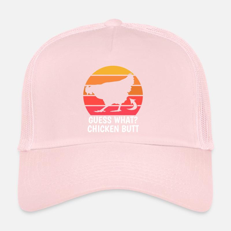 Drôle Devinez quoi ? Cul de poulet ! Casquette trucker 