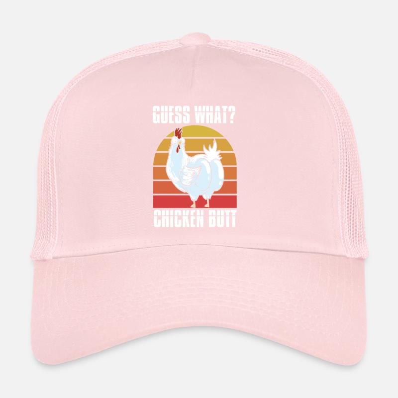 Drôle Devinez quoi ? Cul de poulet ! Casquette trucker 