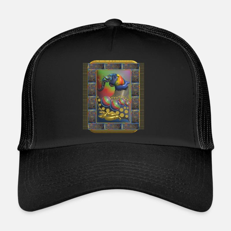 Elefantenkunst Kubismus Trucker Cap