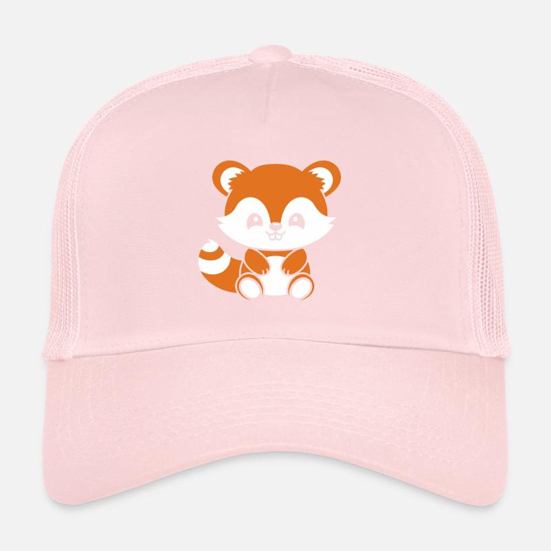 Fuchs liebt den kleinen roten Panda Trucker Cap