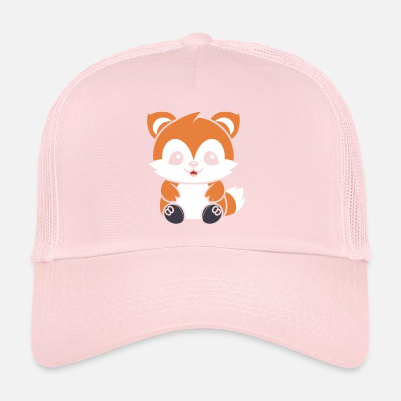 Renard amour Petit panda roux Casquette trucker 
