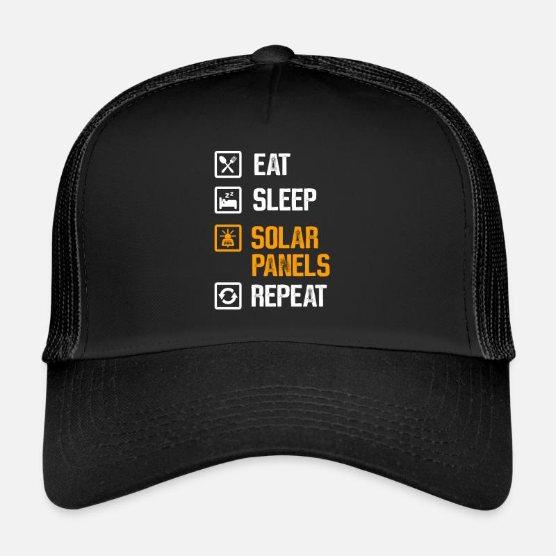 Solarmodul Solarenergie Solarstrom Trucker Cap