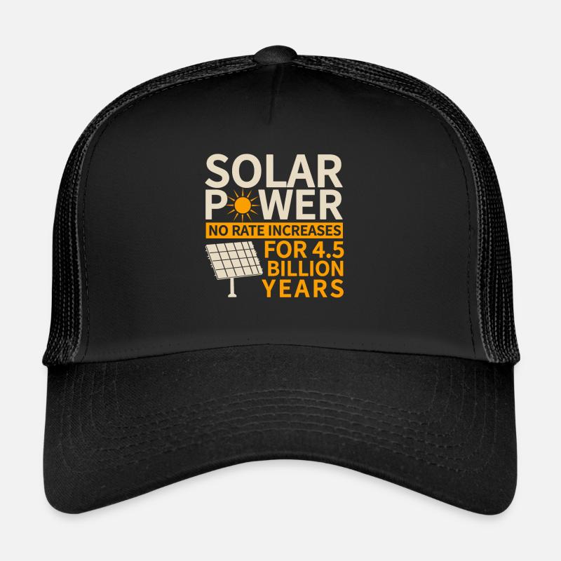 Solarmodul Solarenergie Solarstrom Trucker Cap