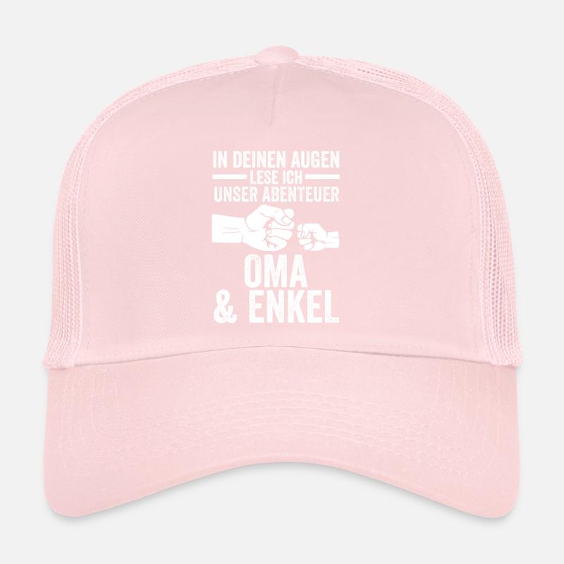 Oma Großmutter und Enkel Trucker Cap