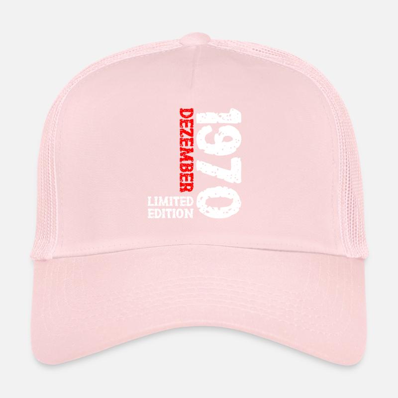 1970 Dezember Limited Edition 53. Geburtstag Deko Trucker Cap