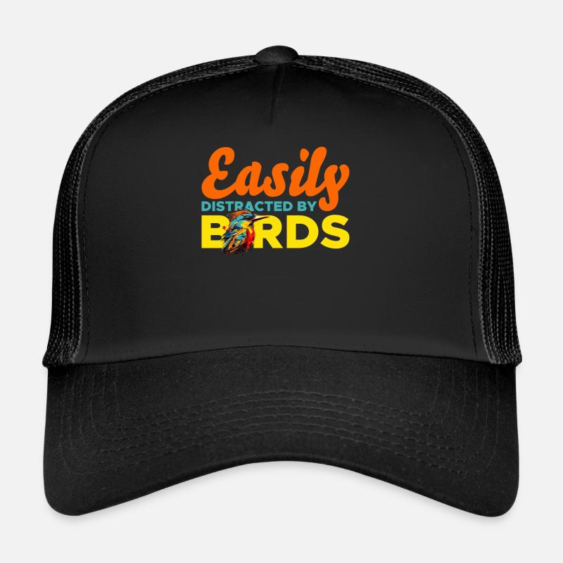 Facilement distrait par les oiseaux Casquette trucker 