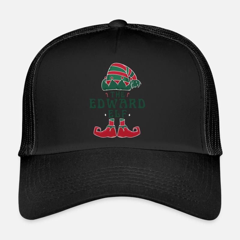 Le pyjama Edward Elf pour des vacances de Noël amusantes Casquette trucker 
