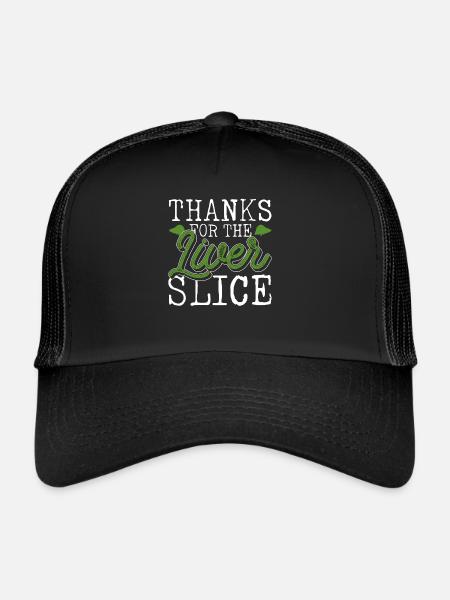 Greffe d’organe hépatique d’un donneur d’organes - Casquette trucker  - noir/noir - Devant