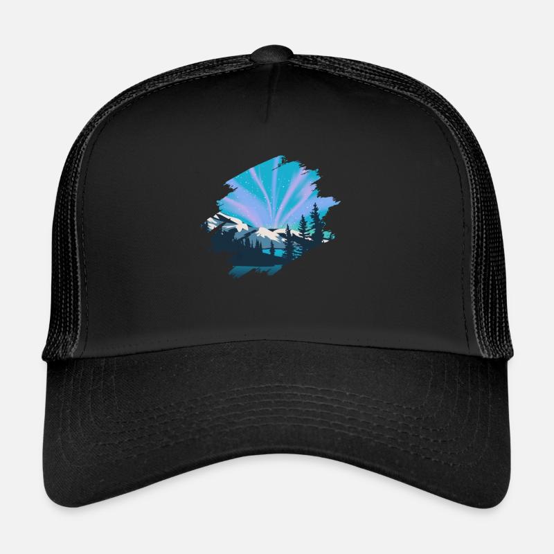Nordlichter Polarlicht Aurora Borealis Trucker Cap