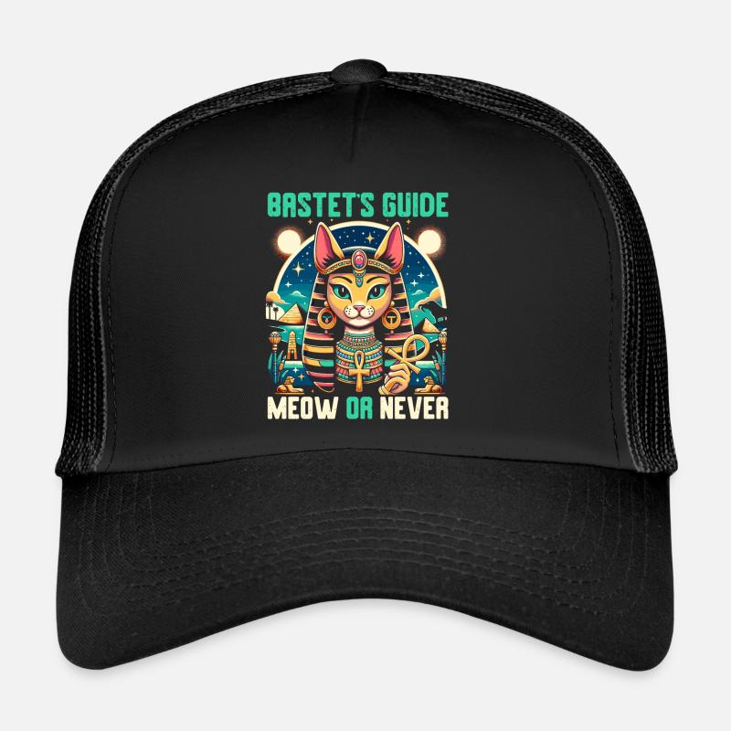Bastet Déesse égyptienne Égypte Pyramide Égypte Casquette trucker 