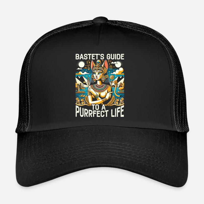 Bastet Déesse égyptienne Égypte Pyramide Égypte Casquette trucker 