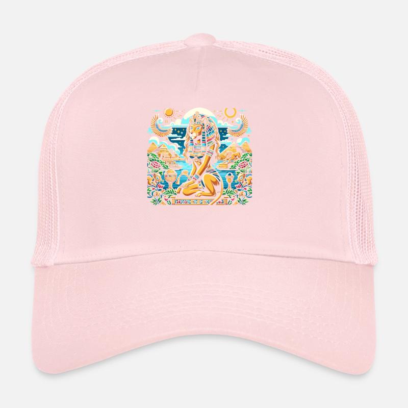 Bastet Déesse égyptienne Égypte Pyramide Égypte Casquette trucker 