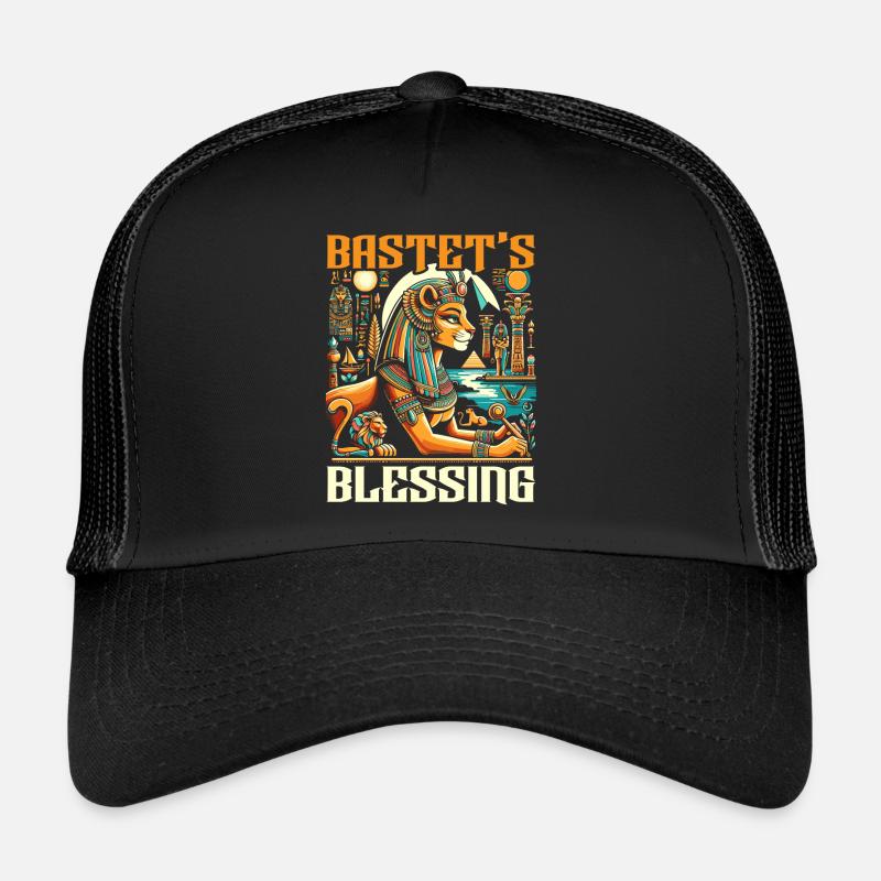 Bastet Déesse égyptienne Égypte Pyramide Égypte Casquette trucker 