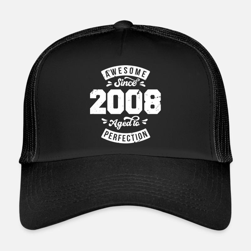 Millésime 2008 anniversaire - rétro 2008 Casquette trucker 